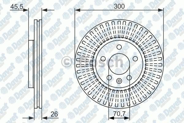 BOSCH 0986479C56 Fren Diski On Havali 300mm Opel Astra J 1.4i 1.6i 1.6i Turbo 1.7cdti 09-> Chevrolet Cruze 1.6 1.8 (05.2009- )
